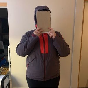 Arc’teryx insulated jacket.